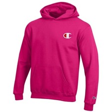 Champion Reverse Weave Youth Knockout Pink Pullover Hoodie