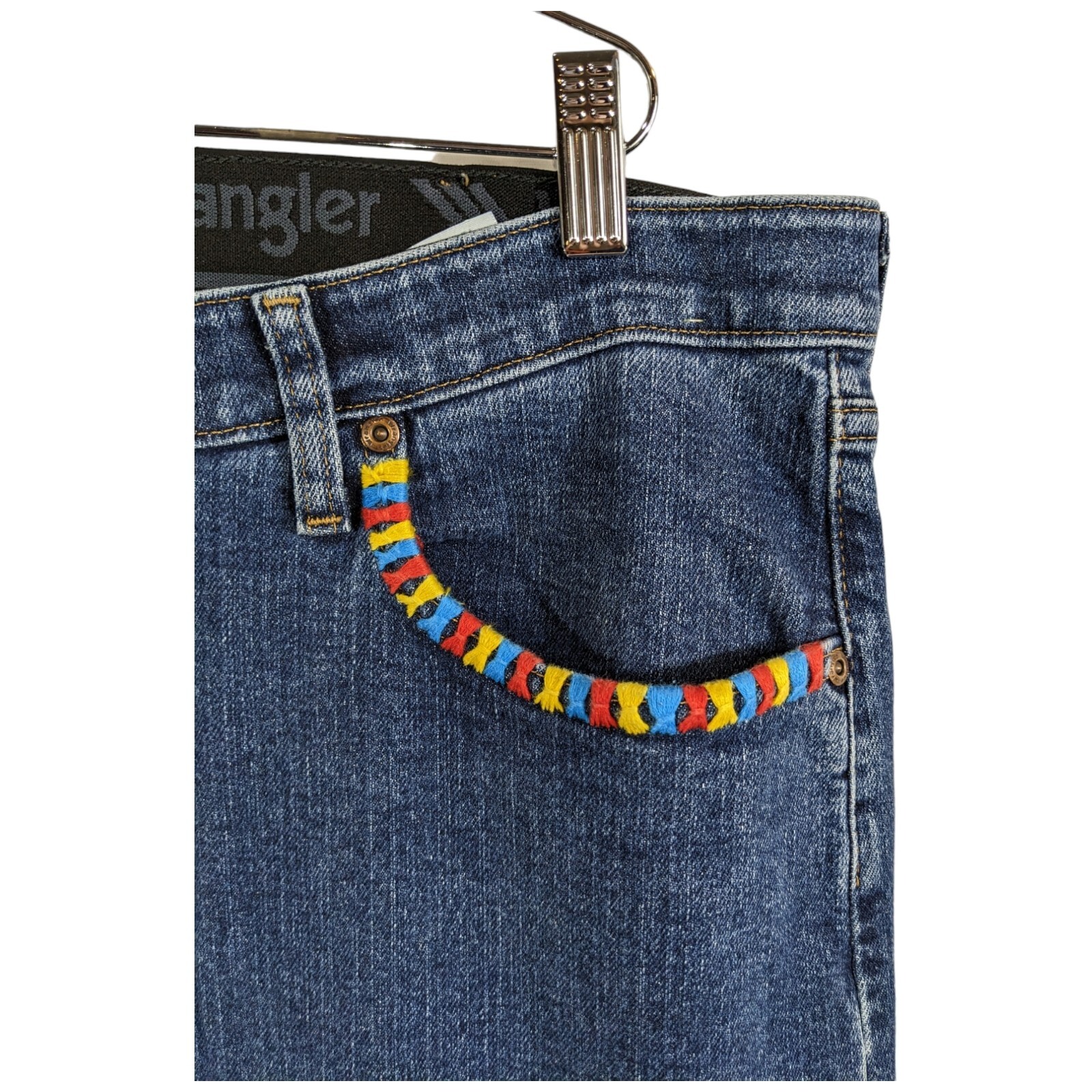 Wrangler Mens Jeans Elastic Waist Size 40x29 Stretch Regular Fit eBay