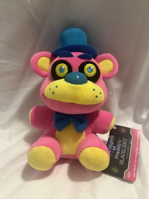 Funko Five Nights At Freddys Blacklight 8'' Plush FNAF Freddy FazBear Pink 2022