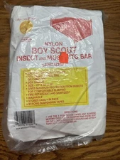 BSA #1490 Boy Scout Insect & Mosquito Bug Bar Net Nylon Cot Summer Camp NOS NEW