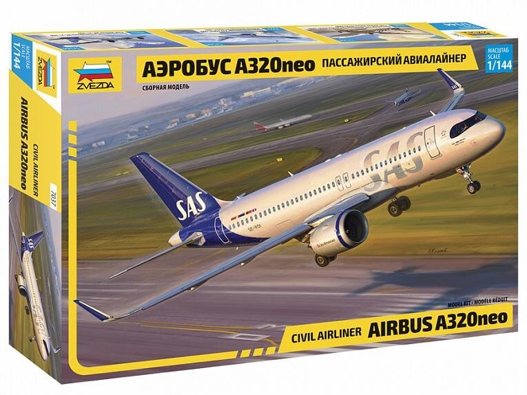 Zvezda Modell-Bausatz Letadlo 7037 Airbus A320 NEO (1:144