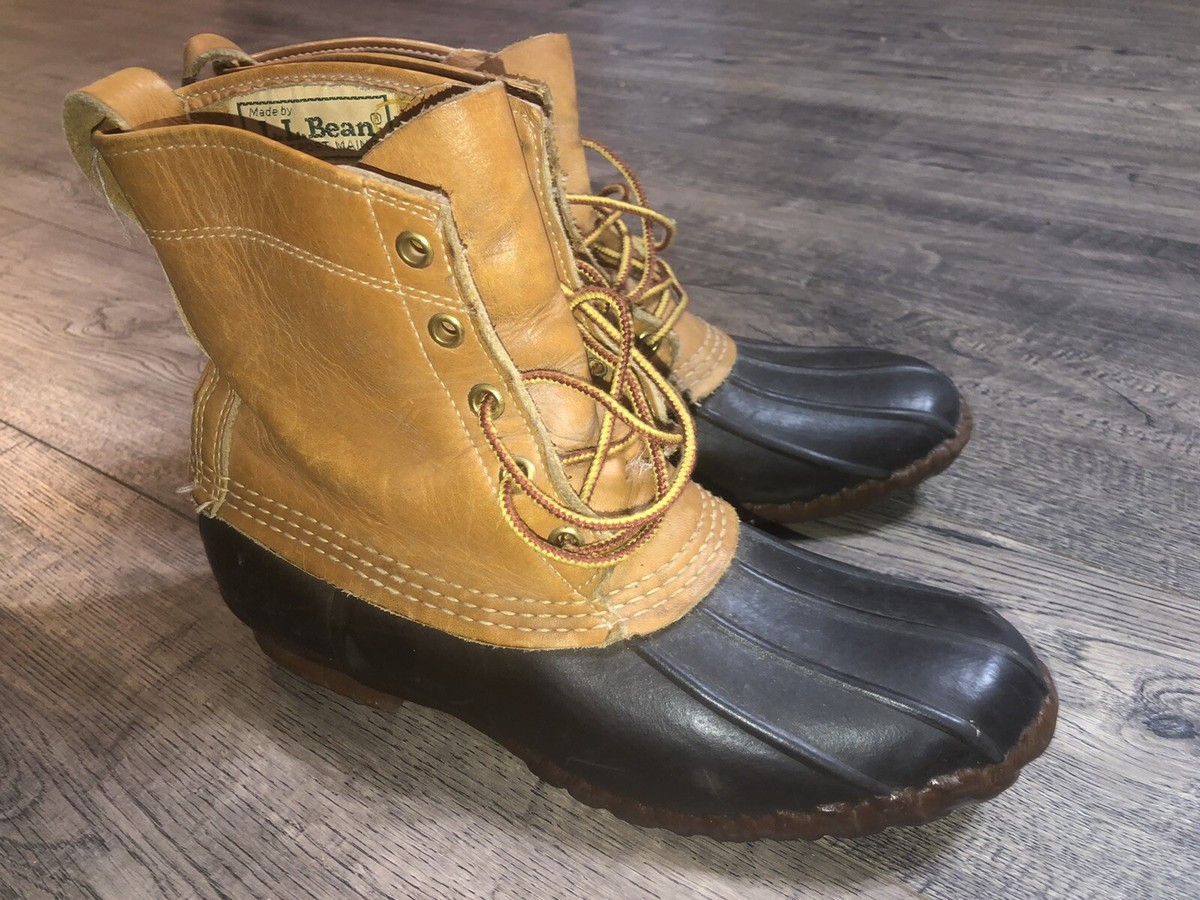 VTG L.L. Bean Maine Hunting Shoe Leather Duck Boots Women display picture 2