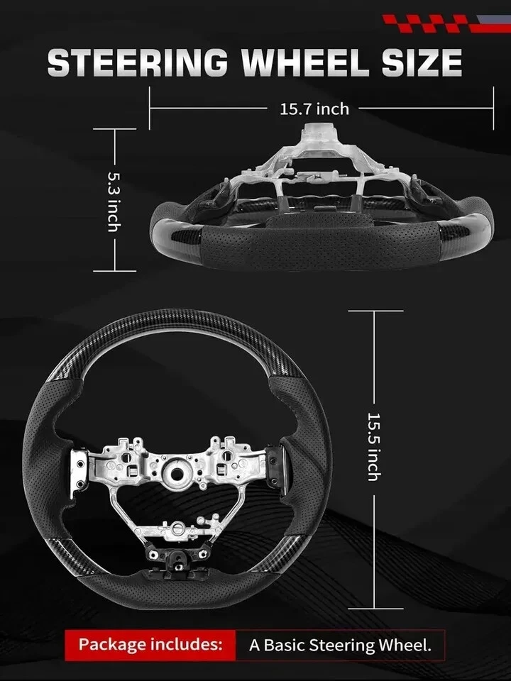 🔥REAL CARBON FIBER STEERING WHEEL FOR LEXUS ISF IS200/250/ 300/350 2014-2024 - Image 4 of 4