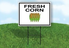 FRESH CORN Yard Sign Road with Stand LAWN SIGN
