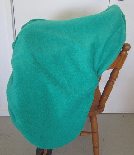 Horse Stock/Western/Fender Saddle cover FREE EMBROIDERY+1 Stirrup socks JADE - Picture 2 of 4