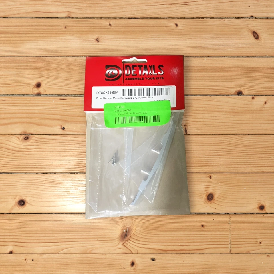 SCX24 Scale Accessories DTSCX24-58 & 59 F/R Bumper Black, VVV-C1043 &  VVV-C1052 - Image 4 of 4