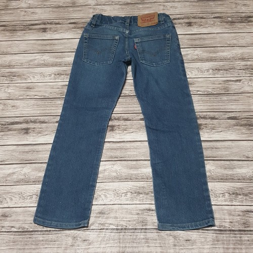 Levis Size 8 Reg Boys Jeans 511 Slim Mid Rise Blue Denim - Picture 3 of 8