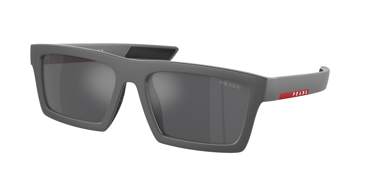 NEW Prada Linea Rossa 02ZSU Sunglasses 18K60A Grey 100% AUTHENTIC