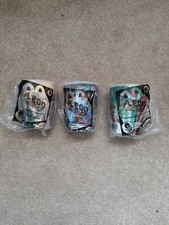 Lot of 3 Lego Movie 2014 McDonald's 3D Cups Bad Cop Vitruvius, Lord Business