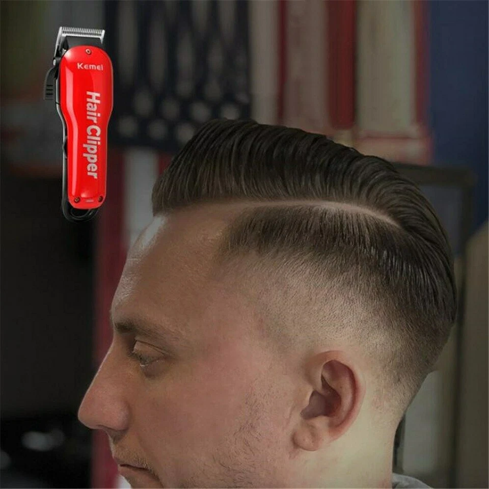 Cortapelos recargable Kemei recortadora inalámbrica herramienta de corte de pelo eléctrica regalo para hombre Foto 4 de 4