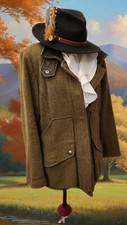 Joules Field Coat Tweed Country Races Cheltenham 14 Green
