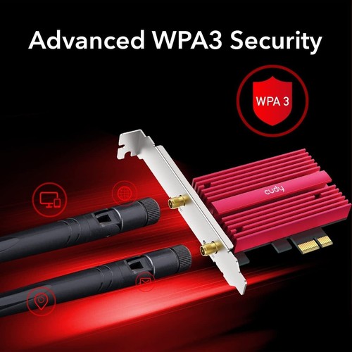 Cudy AX5400 Wireless WiFi 6E PCIe Card for PC, Bluetooth 5.2, AX210 Module - Picture 7 of 9