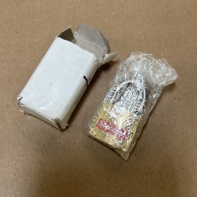 FW15 SUPREME Brass PADLOCK GOLD Box Logo Lockbox 2015 | eBay