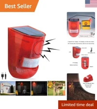 Extended Motion Activated Solar Alarm - Long Working Hours - Easy Installation