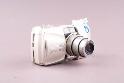 Olympus MJU III 120 Quartz Date 35mm Point & Shoot Film Camera