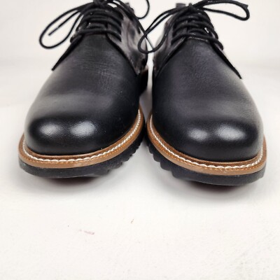 J Murphy Duncan Plain Toe Mens Oxford Shoes Black Leather  display picture 3