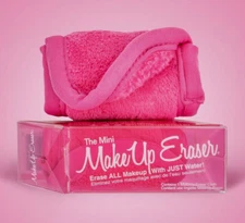 BRAND NEW MINI MAKEUP ERASER REUSABLE CLEANSING CLOTH - JUST ADD WATER, PINK