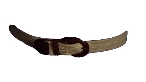 Vintage Talbots Brown Braided Genuine Leather Belt Brass  display picture 1