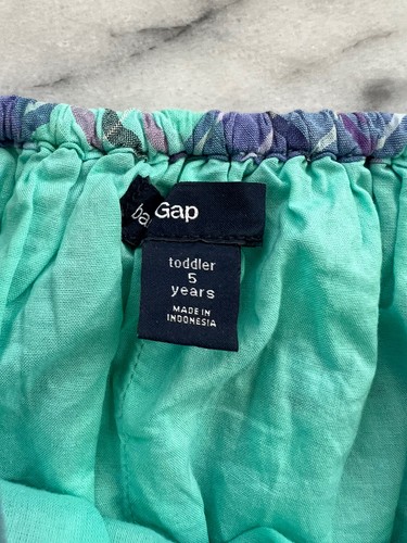 Gap Kinder kleines Mädchen blau Cami Baumwollkleid Gr. 5 gefüttert kariert Pullover aquamarin marineblau - Bild 5 von 8