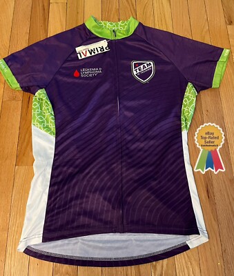 NEW Primal Wear Cycling Team Jersey Full Zip Ride For Leukemia