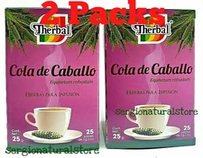 TE COLA DE CABALLO HORSE TAIL 50 Bags 1 g each Therbal Made in Mexico (2 Packs)