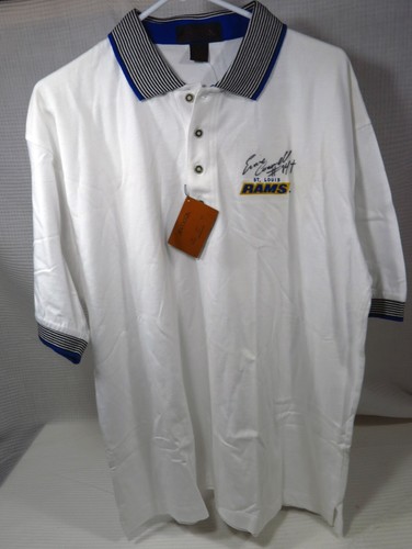 Camisa Pullover Antigua Para Hombre St. Louis Rams Firmada Ernie Conwell #84 Nueva Con Etiquetas - Imagen 2 de 6