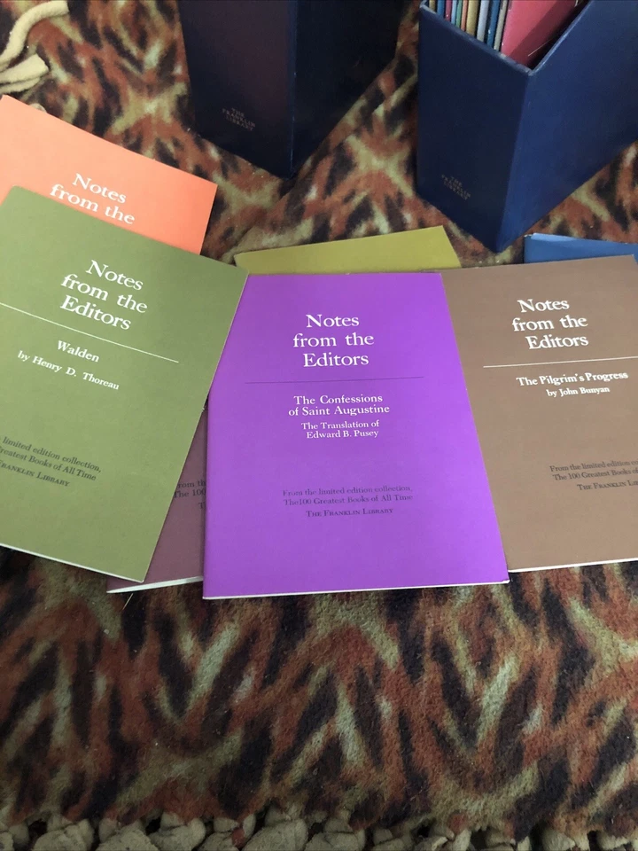 Franklin Library 100 Greatest Books of all Time NOTES FROM THE EDITORS Lot of 39 - Image 3 of 4