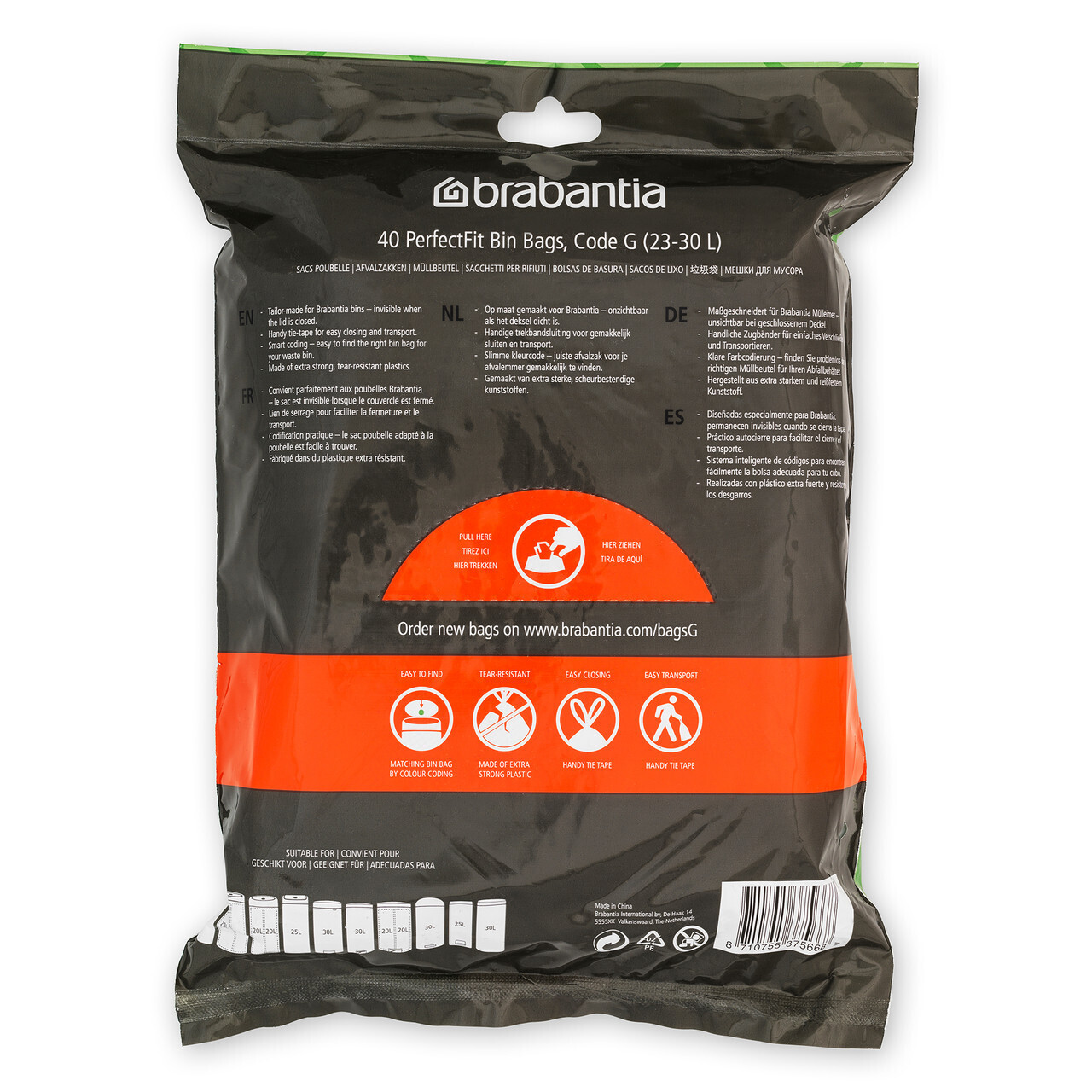 NEW BRABANTIA BIN LINER G 23 30 LITRE 40 WASTE BAG Dispenser Trash