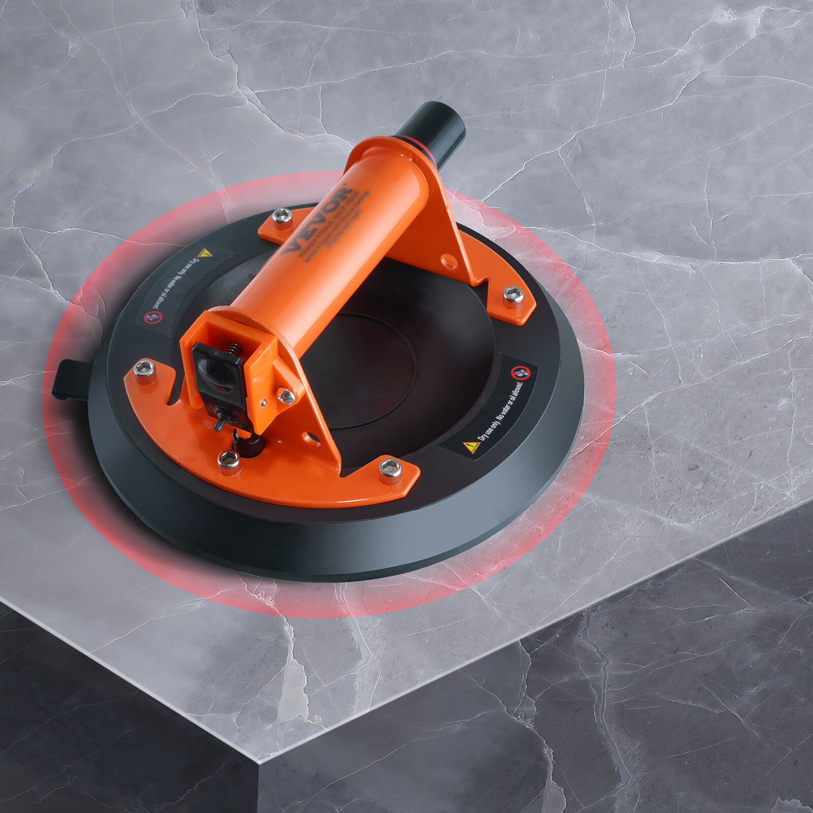 Ventosa Professionale VEVOR 203mm - Portata 278kg per Piastrelle e Vetro
