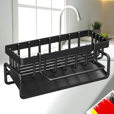 Sink Drying Rack with Removable Dishcloth Rack Sponge Holder Over The Sink Shelf