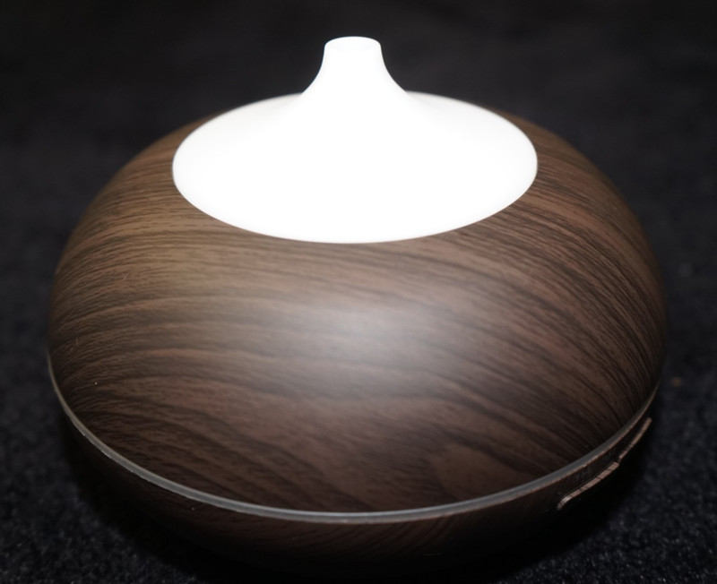 Wood Grain Ultrasonic Aroma Essential Oil Diffuser Humidifier LED Light