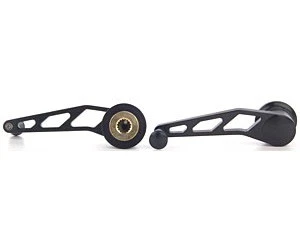 Manivela de ventana de aluminio Lokar XIDH-2014 Billet negro Foto 3 de 4