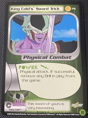 King Cold's Sword Trick P6 - Dragon Ball Z DBZ CCG Score Card