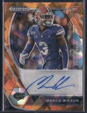 2021 Panini Prizm #DPA-MAR Marco Wilson Draft Picks Autographs Gold Ice
