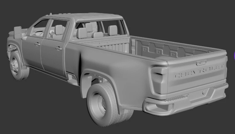 3D-печатная двойная банка для экипажа Chevy 3500 1/87 - Изображение 2 из 2