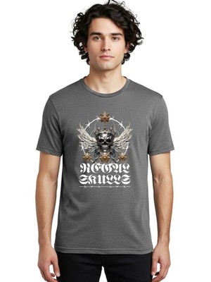 Motor-Cause Mens Graphic Tee,100% Cotton,Casual Summer Wear
