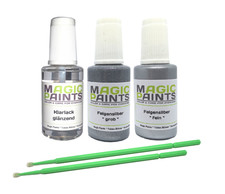 Touch-Up Set for Rims, Colour: Rims Silver Fine + Coarse + Clear Varnish, 3x20ml
