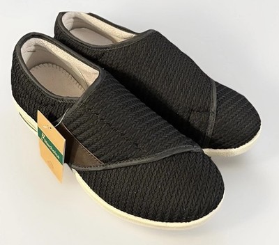 Elitechoice Size 8 Wide Diabetic Comfy Shoes Women Edema Sneakers Black