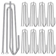 30PC Stainless Steel Curtain Pleat Hooks,Drapery Hook and Pin for Pleated Dra...