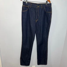 Vintage 80's Gitano Jeans High Rise Tapered Leg Dark Blue Denim Sz 18