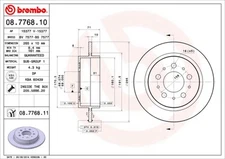 Brembo 08.7768.10 Brake Disc for Volvo