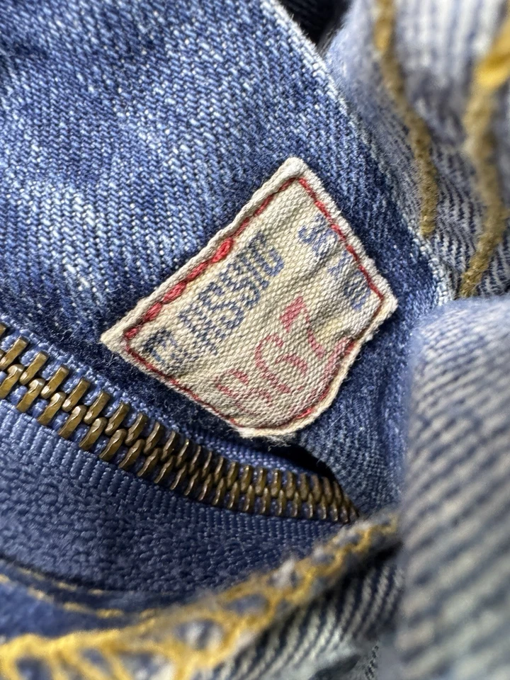 Ralph Lauren Polo Jeans Mens 36x30 (38x29) Y2K Classic 867 Blue Denim Work - Image 3 of 4