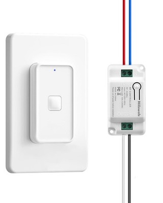 Wireless Light Switch Kit Remote Control No Wiring Wall Switch Receiver
