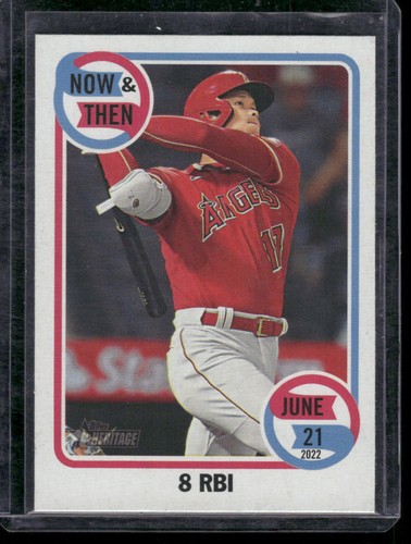 2023 Topps Heritage #NT-10 Shohei Ohtani Now & Then