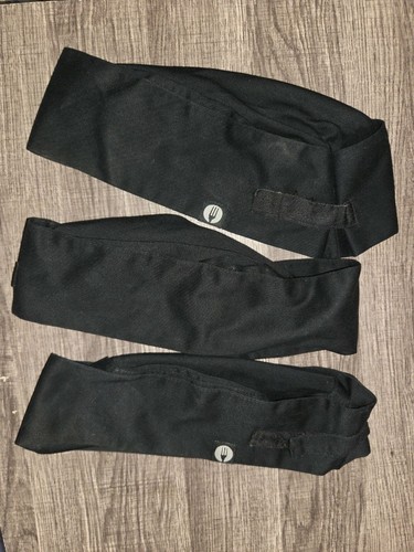 Chef Works Unisex Chef Beanie Lot of 3 Black Hats Adjustable Free Shipping