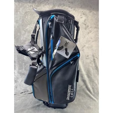 Bridgestone Golf Tour Team Stand Golf Bag 4 Way Gray Black Blue New