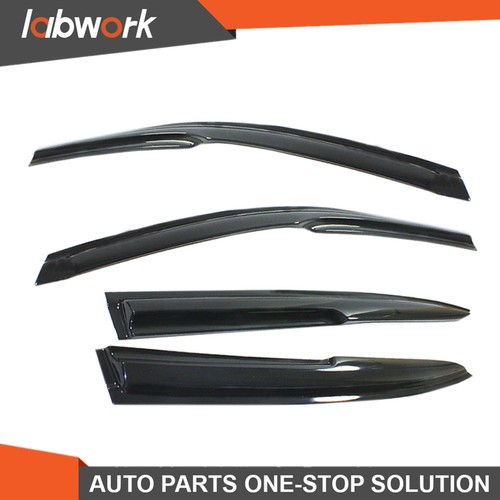 Labwork Window Visor For 03 04-2007 Honda Accord Sun Dark Smoke Slim Style 4Pc - Picture 3 of 7