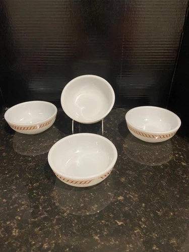 Vintage Corning Glassblower Logo "Regency" 5" Cereal Dessert Bowls Set of 4