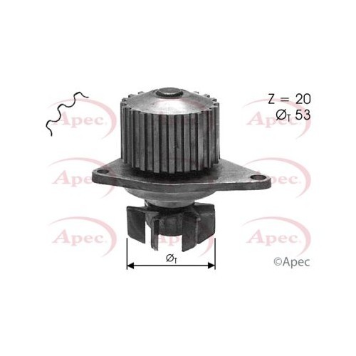 For PEUGEOT 207 WA WC 2006 to 2015 WATER PUMP AWP1130