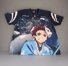 Primitive x Demon Slayer Tanjiro Blue Mesh Top Men's Size XL New With Tags